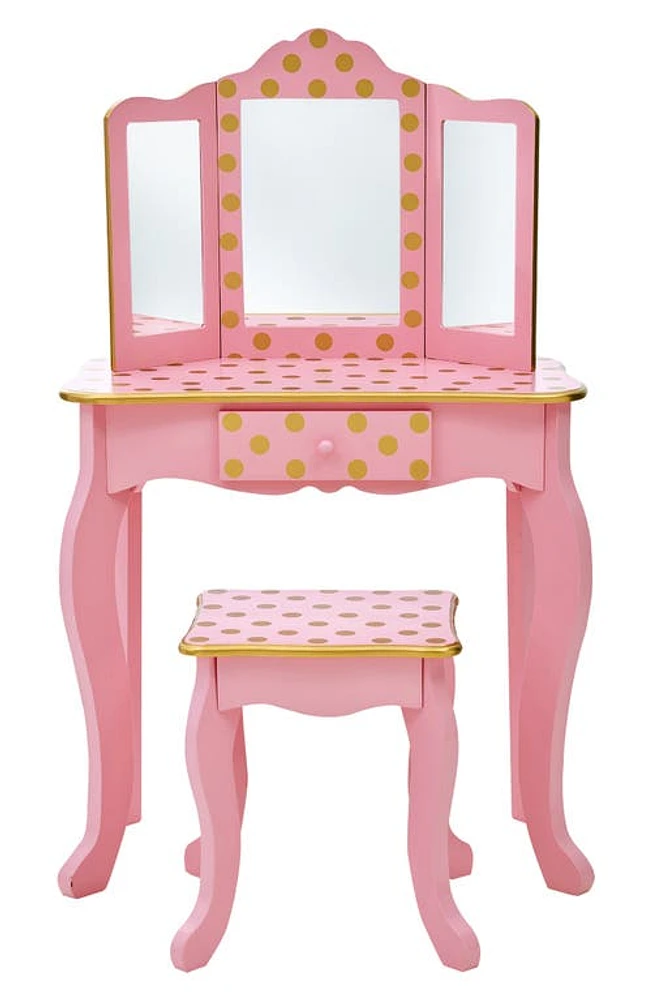 Teamson Kids Fantasy Fields Gisele Vanity Set in Pink at Nordstrom