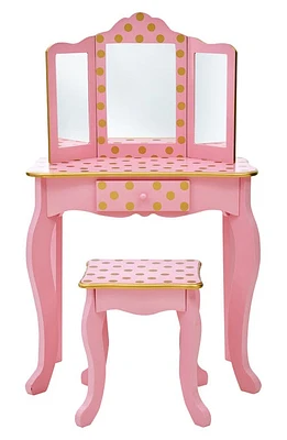 Teamson Kids Fantasy Fields Gisele Vanity Set in Pink at Nordstrom