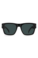 David Beckham Eyewear 52mm Rectangular Sunglasses in Black at Nordstrom