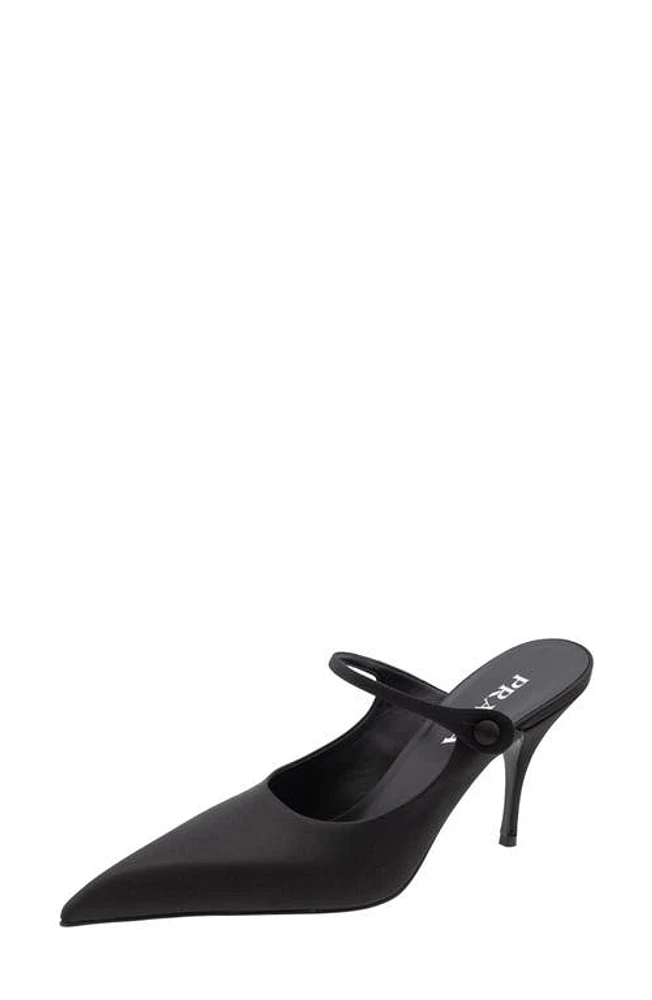 Prada Modellerie Pointed Toe Mule Black at Nordstrom,