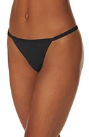 DKNY Active Comfort String Thong Black at Nordstrom,