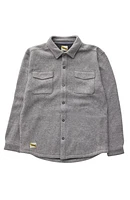 Tracksmith Men's New England Overshirt Frost Gray/charcoal at Nordstrom,