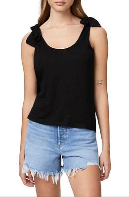 PAIGE Gala Tie Shoulder Tank in Black at Nordstrom, Size X-Small