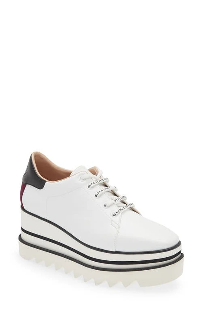 Stella McCartney Sneak-Elyse Platform Sneaker White/Black/Plum at Nordstrom,