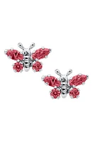 Mignonette Butterfly Birthstone Sterling Silver Earrings in July at Nordstrom