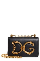 Dolce & Gabbana Logo Leather Crossbody Bag in Black at Nordstrom