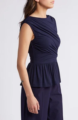 RUE SOPHIE Leona Asymmetric Back Peplum Top at Nordstrom,