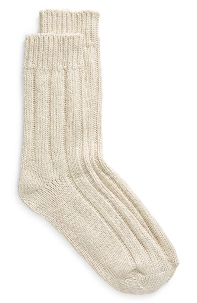 Birkenstock Cotton Twist Crew Socks Off White at Nordstrom,