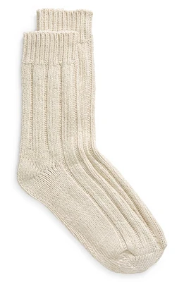 Birkenstock Cotton Twist Crew Socks Off White at Nordstrom,