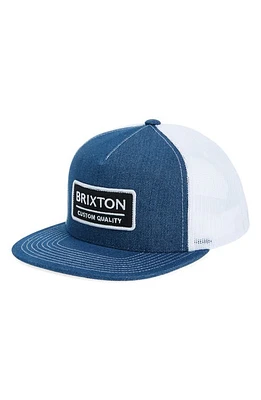 Brixton Palmer Trucker Hat in Denim/White at Nordstrom