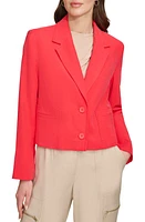 DKNY Two-Button Crop Blazer Flame at Nordstrom,