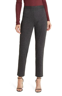 BOSS Tiluna Flat Front Pants Charcoal Twill Fantasy at Nordstrom,