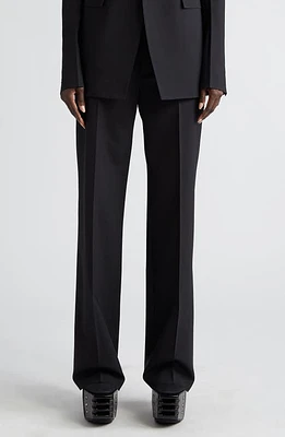 Rick Owens Straight Leg Stretch Virgin Wool Trousers Black at Nordstrom, Us