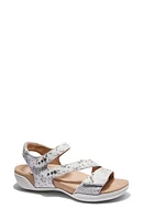 Hälsa Footwear Denia Ankle Strap Sandal Beige/Silver at Nordstrom,