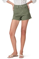 PAIGE Dani High Waist Denim Shorts Vintage Ivy Green at Nordstrom,