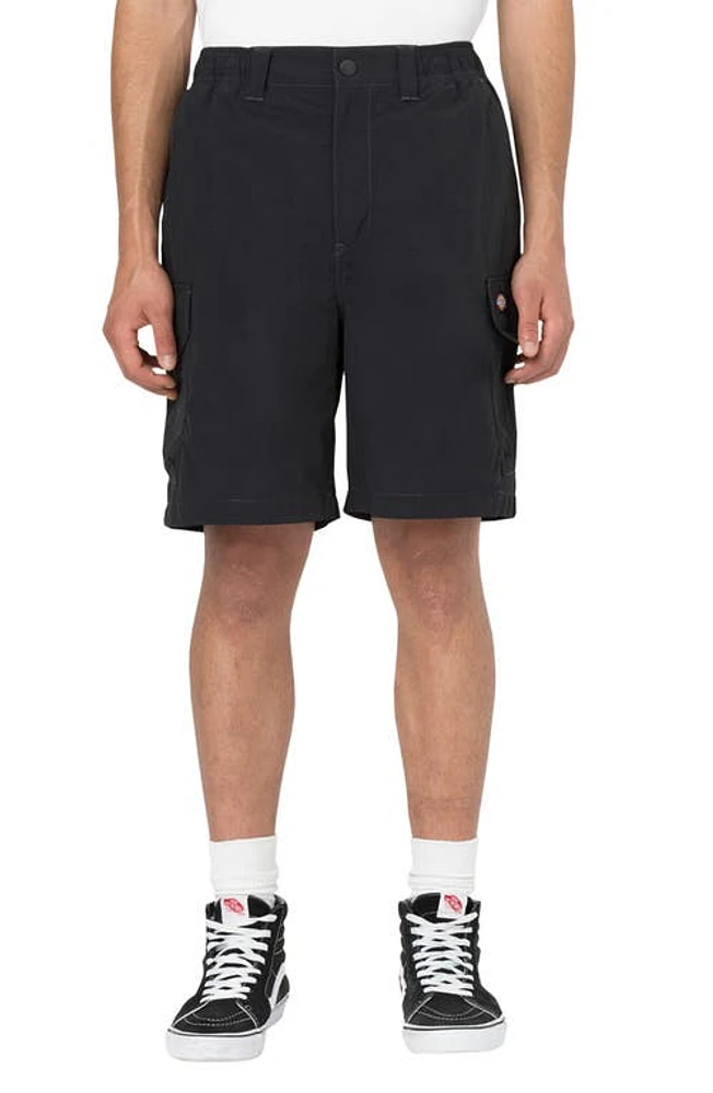 Dickies Jackson Nylon Cargo Shorts Black at Nordstrom,