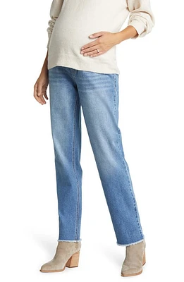 1822 Denim Over the Bump Relaxed Straight Leg Maternity Jeans Samuel at Nordstrom,