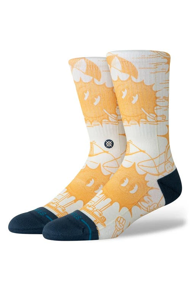 Stance Sonnys Crew Socks Yellow at Nordstrom,