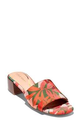 Cole Haan Calli Single Band Block Heel Slide Sandal Multi Leaf at Nordstrom,