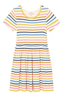 Peek Aren'T You Curious Kids' Stripe Fit and Flare Dress at Nordstrom, Size 2T