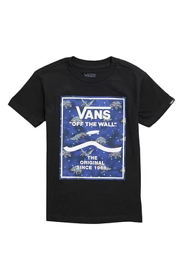 Vans Kids' Logo Cotton Graphic T-Shirt Black-Grey at Nordstrom,