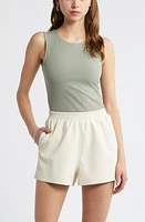 Open Edit Smooth Crewneck Tank at Nordstrom,