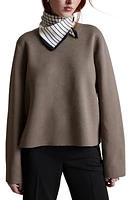 & Other Stories Crewneck Sweater Mole Dark at Nordstrom,