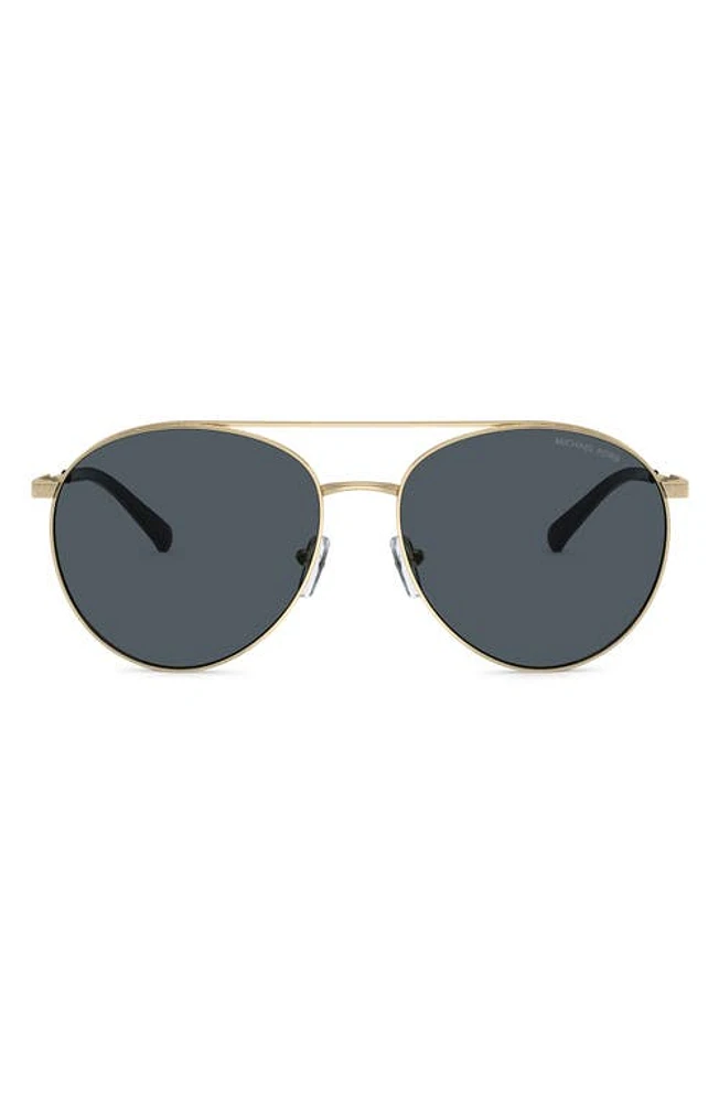 Michael Kors Arches 58mm Pilot Sunglasses in Light Gold at Nordstrom