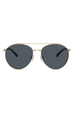 Michael Kors Arches 58mm Pilot Sunglasses in Light Gold at Nordstrom