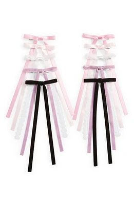 Capelli New York Kids' 10-Pack Bow Clips in Pink Combo at Nordstrom