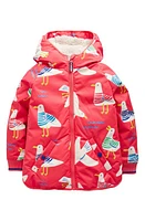 Mini Boden Kids' High-Pile Fleece Lined Jacket Cayenne Seagulls at Nordstrom, Y