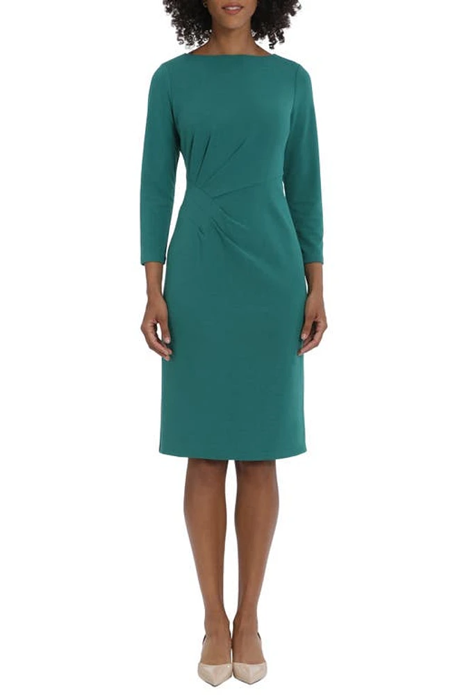 Maggy London Side Pleat Sheath Dress at Nordstrom,