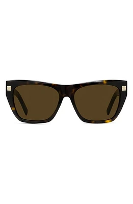 Givenchy GV Day Square Sunglasses in Dark Havana /Roviex at Nordstrom