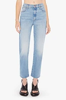 MOTHER The Ditcher Zip Flood Straight Leg Jeans Love On Beat at Nordstrom,