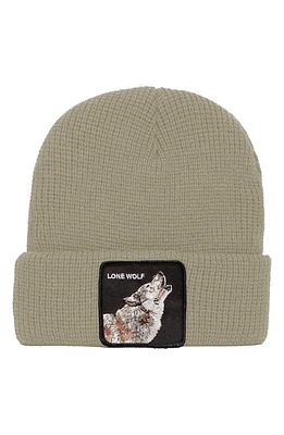 Goorin Bros. Singled Out Wolf Patch Beanie in Cream at Nordstrom