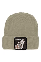 Goorin Bros. Singled Out Wolf Patch Beanie in Cream at Nordstrom