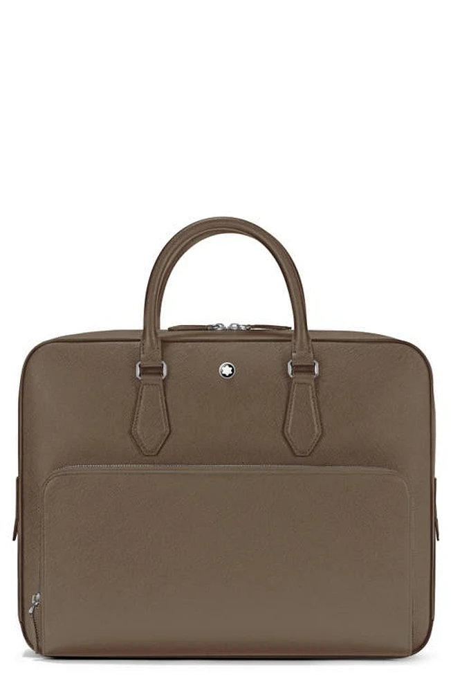 Montblanc Medium Sartorial Leather Document Case in Brown at Nordstrom