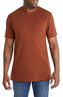 Johnny Bigg Essential Crewneck Curve Hem Cotton T-Shirt Sienna at Nordstrom,