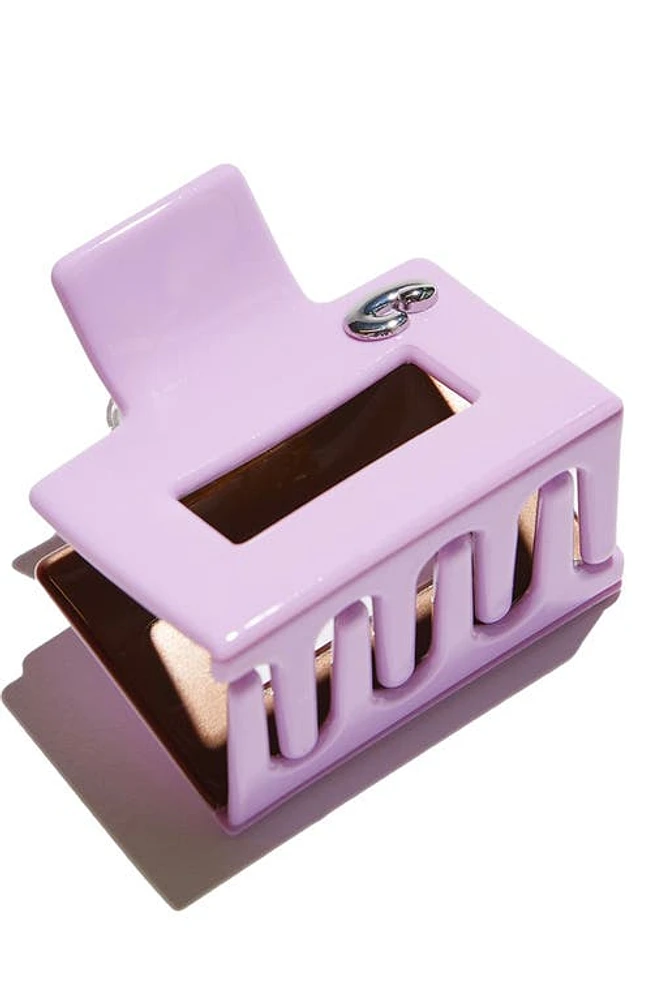 Chunks Midi Box Claw Clip in Brown/lilac at Nordstrom