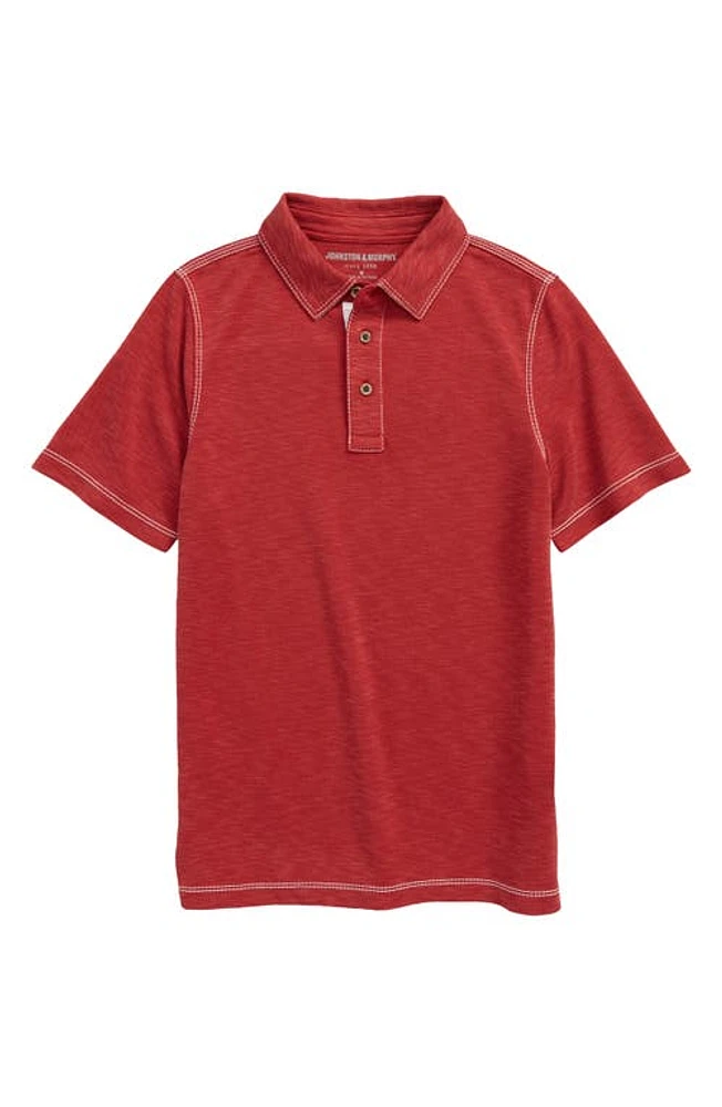 Johnston & Murphy Kids' Slub Polo at