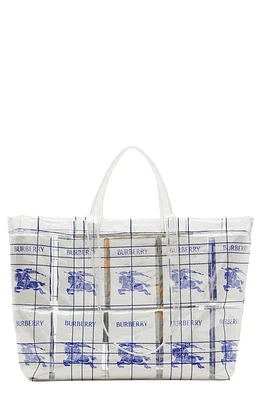 burberry Equestrian Knight Tote in White Multi at Nordstrom