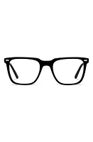 Vincero Cooper 50mm Square Blue Light Blocking Glasses in Black Clear at Nordstrom