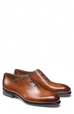 Santoni People Plain Toe Derby Medium Brown at Nordstrom,