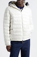 Moncler Cornour Hooded Down Puffer Jacket Silk White at Nordstrom,