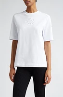 Moncler Embroidered Logo Cotton T-Shirt at Nordstrom,