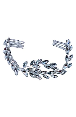 Brides & Hairpins Adara Crystal Halo Comb in Silver at Nordstrom