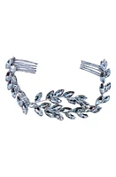 Brides & Hairpins Adara Crystal Halo Comb in Silver at Nordstrom