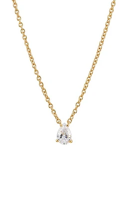 Nadri Modern Luv Small Pear Cubic Zirconia Pendant Necklace in Gold at Nordstrom