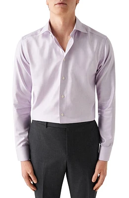 Eton Slim Fit Twill Dress Shirt Light/Pastel Purple at Nordstrom, - R