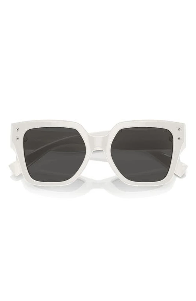 Dolce & Gabbana 52mm Square Sunglasses in White at Nordstrom